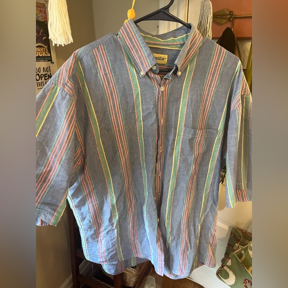 🚨LAST CHANCE Pop Color Button Down - Picture 3 of 6